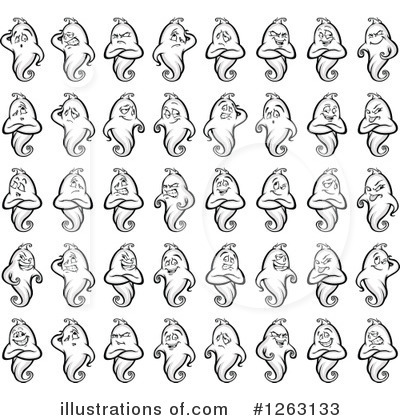Royalty-Free (RF) Ghost Clipart Illustration by Chromaco - Stock Sample #1263133
