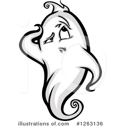 Royalty-Free (RF) Ghost Clipart Illustration by Chromaco - Stock Sample #1263136
