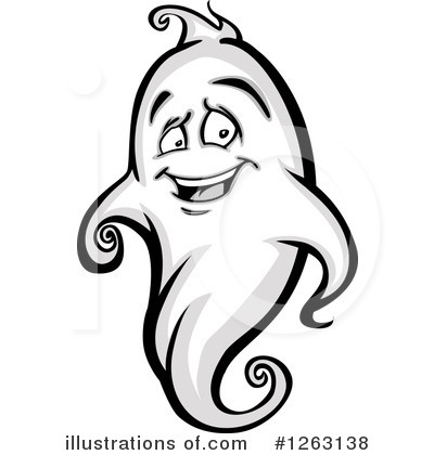 Royalty-Free (RF) Ghost Clipart Illustration by Chromaco - Stock Sample #1263138
