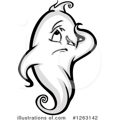 Royalty-Free (RF) Ghost Clipart Illustration by Chromaco - Stock Sample #1263142