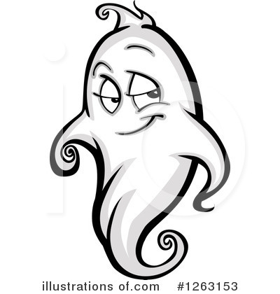 Royalty-Free (RF) Ghost Clipart Illustration by Chromaco - Stock Sample #1263153