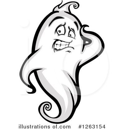 Royalty-Free (RF) Ghost Clipart Illustration by Chromaco - Stock Sample #1263154