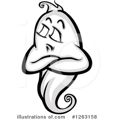 Royalty-Free (RF) Ghost Clipart Illustration by Chromaco - Stock Sample #1263158