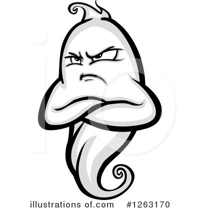 Royalty-Free (RF) Ghost Clipart Illustration by Chromaco - Stock Sample #1263170