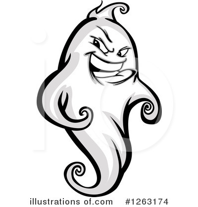 Royalty-Free (RF) Ghost Clipart Illustration by Chromaco - Stock Sample #1263174