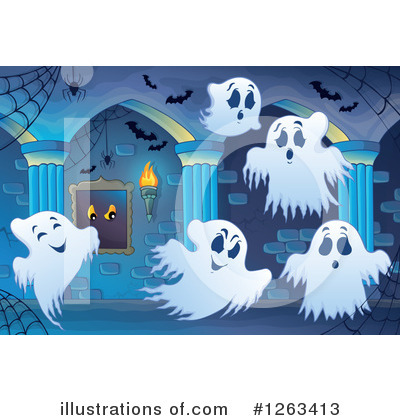 Royalty-Free (RF) Ghost Clipart Illustration by visekart - Stock Sample #1263413