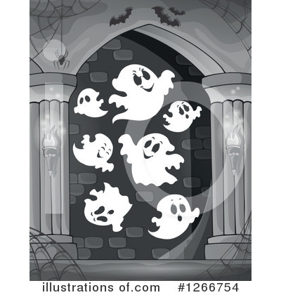 Royalty-Free (RF) Ghost Clipart Illustration by visekart - Stock Sample #1266754