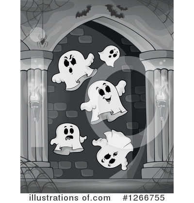 Royalty-Free (RF) Ghost Clipart Illustration by visekart - Stock Sample #1266755