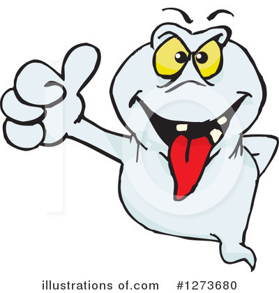 Royalty-Free (RF) Ghost Clipart Illustration by Dennis Holmes Designs - Stock Sample #1273680