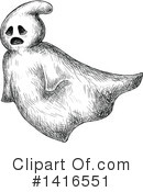 Ghost Clipart #1416551 by Vector Tradition SM
