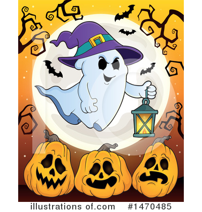 Royalty-Free (RF) Ghost Clipart Illustration by visekart - Stock Sample #1470485
