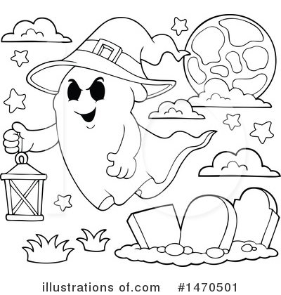 Royalty-Free (RF) Ghost Clipart Illustration by visekart - Stock Sample #1470501