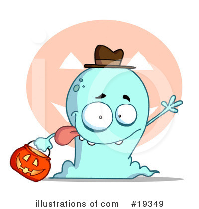 Royalty-Free (RF) Ghost Clipart Illustration by Hit Toon - Stock Sample #19349