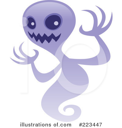 Royalty-Free (RF) Ghost Clipart Illustration by John Schwegel - Stock Sample #223447