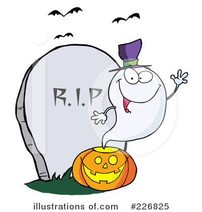 Royalty-Free (RF) Ghost Clipart Illustration by Hit Toon - Stock Sample #226825
