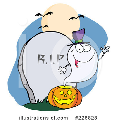 Royalty-Free (RF) Ghost Clipart Illustration by Hit Toon - Stock Sample #226828