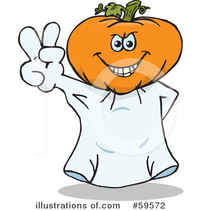 Royalty-Free (RF) Ghost Clipart Illustration by Dennis Holmes Designs - Stock Sample #59572