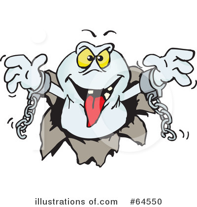 Royalty-Free (RF) Ghost Clipart Illustration by Dennis Holmes Designs - Stock Sample #64550