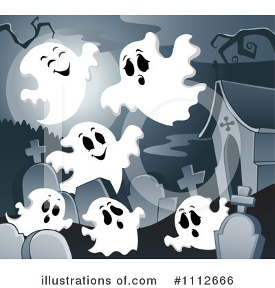 Royalty-Free (RF) Ghosts Clipart Illustration by visekart - Stock Sample #1112666