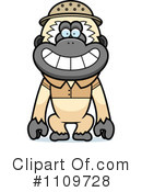 Gibbon Monkey Clipart #1109728 by Cory Thoman