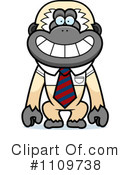 Gibbon Monkey Clipart #1109738 by Cory Thoman