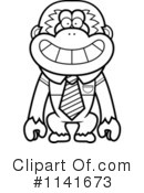 Gibbon Monkey Clipart #1141673 by Cory Thoman