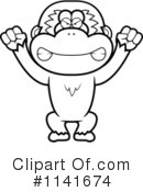 Gibbon Monkey Clipart #1141674 by Cory Thoman