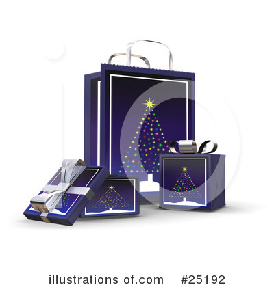 Royalty-Free (RF) Gift Bag Clipart Illustration by KJ Pargeter - Stock Sample #25192