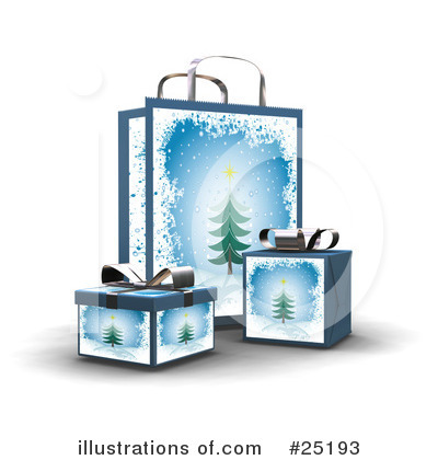 Royalty-Free (RF) Gift Bag Clipart Illustration by KJ Pargeter - Stock Sample #25193