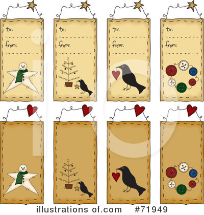 Royalty-Free (RF) Gift Tag Clipart Illustration by inkgraphics - Stock Sample #71949