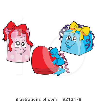 Royalty-Free (RF) Gifts Clipart Illustration by visekart - Stock Sample #213478