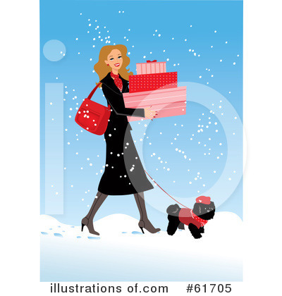 Royalty-Free (RF) Gifts Clipart Illustration by Monica - Stock Sample #61705