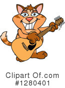 Ginger Cat Clipart #1280401 by Dennis Holmes Designs