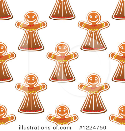 Gingerbread Cookie Clipart #1224750 by Vector Tradition SM