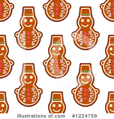 Royalty-Free (RF) Gingerbread Clipart Illustration by Vector Tradition SM - Stock Sample #1224759