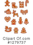 Gingerbread Clipart #1279737 by Vector Tradition SM