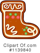 Gingerbread Cookie Clipart #1139840 by Vector Tradition SM