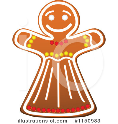 Gingerbread Cookie Clipart #1150983 by Vector Tradition SM