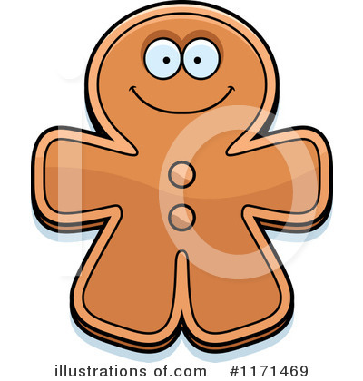 Gingerbread Man Clipart #1171469 by Cory Thoman