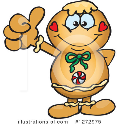 Royalty-Free (RF) Gingerbread Man Clipart Illustration by Dennis Holmes Designs - Stock Sample #1272975