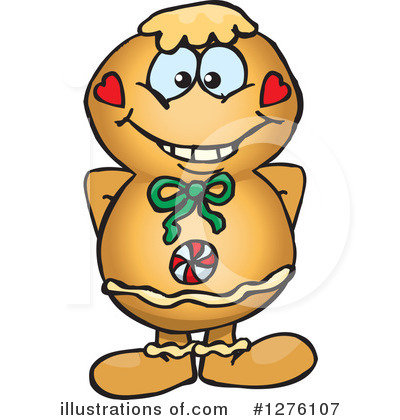 Gingerbread Man Clipart #1276107 by Dennis Holmes Designs