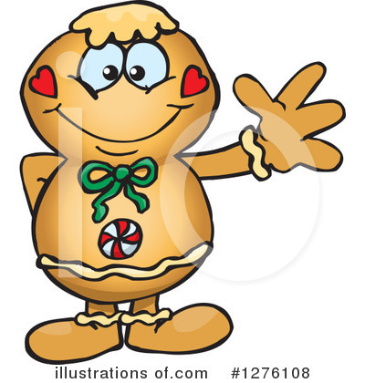 Gingerbread Man Clipart #1276108 by Dennis Holmes Designs