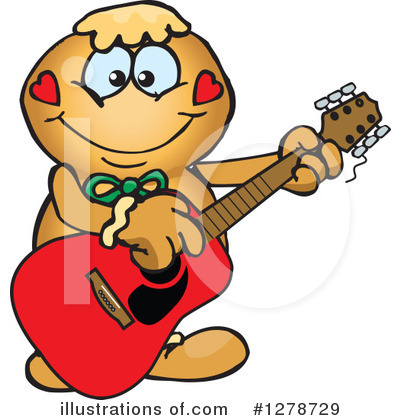 Royalty-Free (RF) Gingerbread Man Clipart Illustration by Dennis Holmes Designs - Stock Sample #1278729