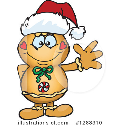 Gingerbread Man Clipart #1283310 by Dennis Holmes Designs