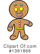 Gingerbread Man Clipart #1361866 by Clip Art Mascots