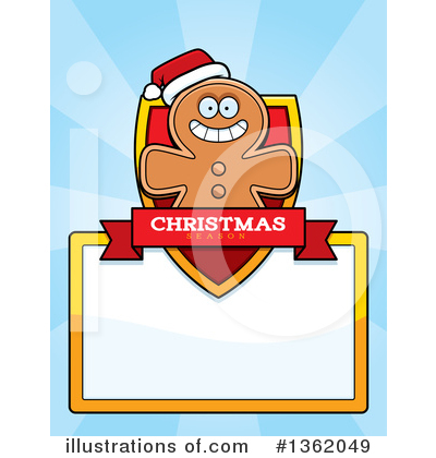 Gingerbread Man Clipart #1362049 by Cory Thoman