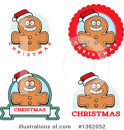 Royalty-Free (RF) Gingerbread Man Clipart Illustration by Cory Thoman - Stock Sample #1362052