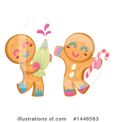 Royalty-Free (RF) Gingerbread Man Clipart Illustration by BNP Design Studio - Stock Sample #1446563
