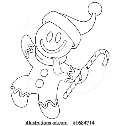 Royalty-Free (RF) Gingerbread Man Clipart Illustration by yayayoyo - Stock Sample #1684714