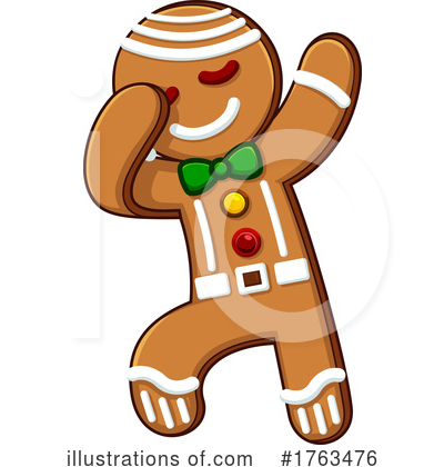 Gingerbread Man Clipart #1763476 by Hit Toon